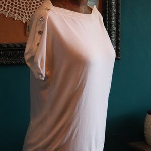 White Talbots Short Sleeve Top - Size L